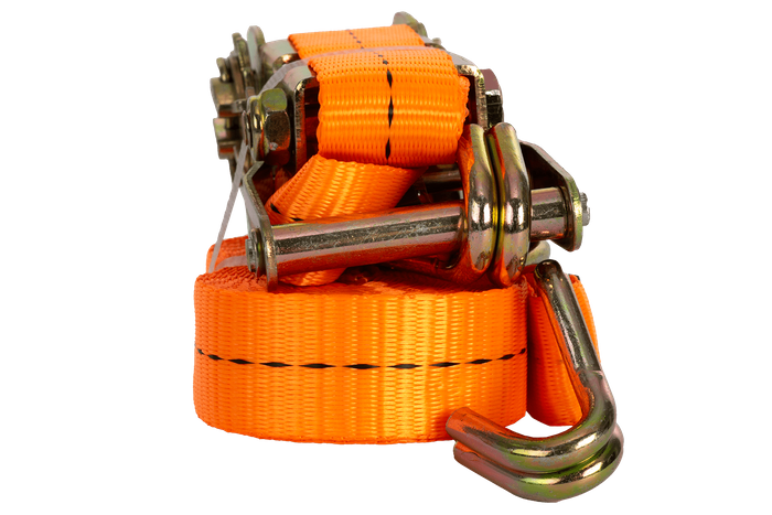 UNITRAILER 6m/25mm/1t oranje transportband met spaninrichting