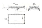 Lichte aanhanger op veren 264x150 UNITRAILER GARDEN 265/R KIPP met gaaswanden, H-0 frame en blauwe hoes