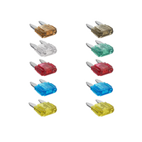 ProPlus 490371S mini-zekeringen met mesje, gemengd 12V/24V, set van 10 stuks.