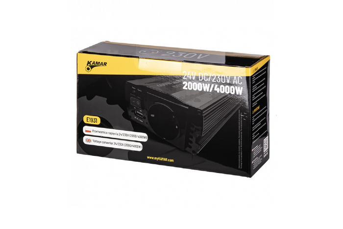 Spanningsomvormer 24V/230V (2000/4000W) KAMAR E1931