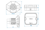 ProPlus LED 7-pins achterlichten met 4 functies (links + rechts), magnetisch, Bluetooth