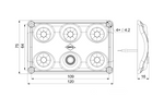 HORPOL LWD2153/CZ LED 900lm zwarte interieur autolamp met schakelaar