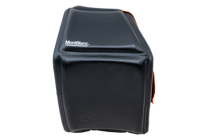 Bagagebox voor Mont Blanc Senja fietsendragers die op de trekhaak worden gemonteerd