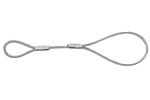 EFMETAL veiligheidskabel voor ongeremde aanhangwagens 250mm 250kg