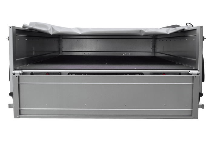 Twee-assige aanhanger 264x125 UNITRAILER GARDEN 264/2 KIPP met H-0 frame en grijze kap