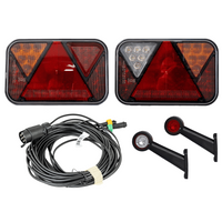 Verlichtingsset: FRISTOM LED achterlichten + HORPOL LED markeringslichten + MANTES 7m 7-polige kabelboom