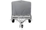 Autotrailer 200x106 UNITRAILER GARDEN 200 KIPP met H-800 frame en grijs dekzeil