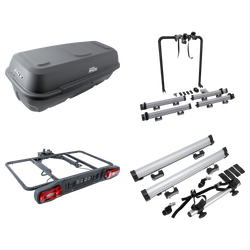 Platform met trekhaakbox + adapter voor het vervoeren van 3 fietsen Inter Pack Re-Cargo