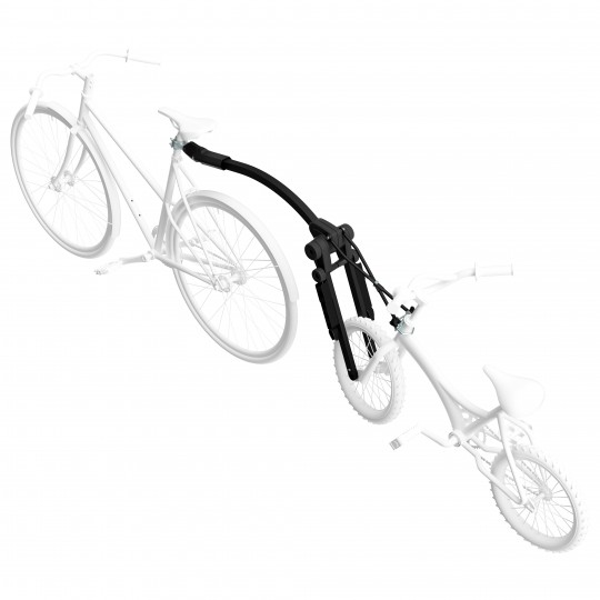 Trail Angel fietstrekstang, tandemstang zwart