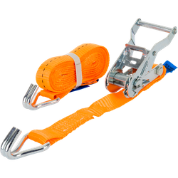 UNITRAILER 4m/25mm/1t oranje transportband met spaninrichting