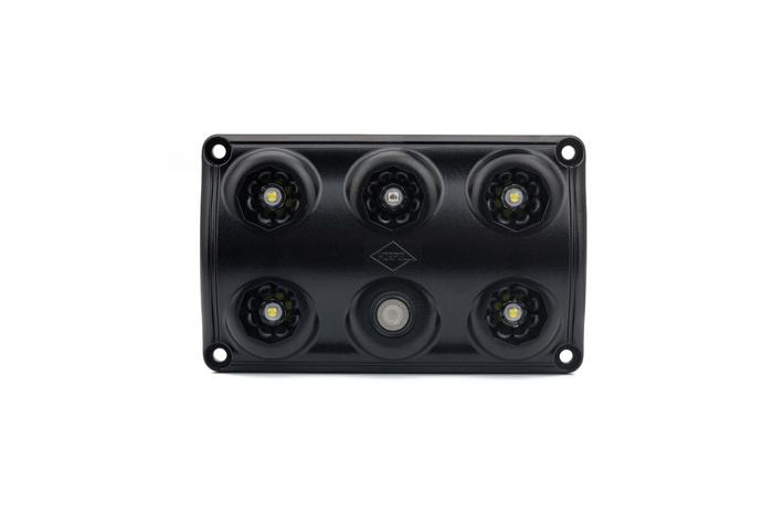 HORPOL LWD2157/CZ LED 900lm zwarte interieur autolamp met schakelaar en rode diode