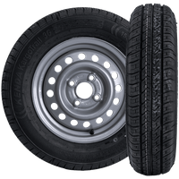 Set van twee wielen voor aanhangwagen KENDA TIRE 155/80 R13 84N KENDA RIM 4Jx13"H2 4x100 ET:30