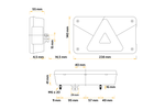 ASPÖCK Multipoint V achterlicht, 7 functies, links
