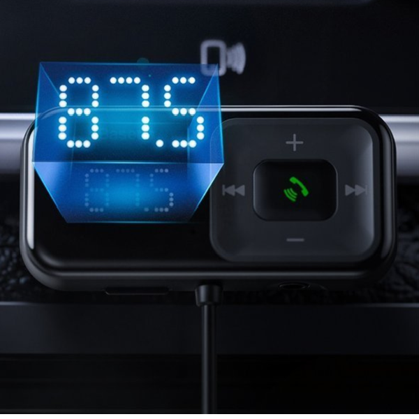 FM-zender BASEUS T type S-16 bluetooth 5.0 MP3 + autolader 2x USB