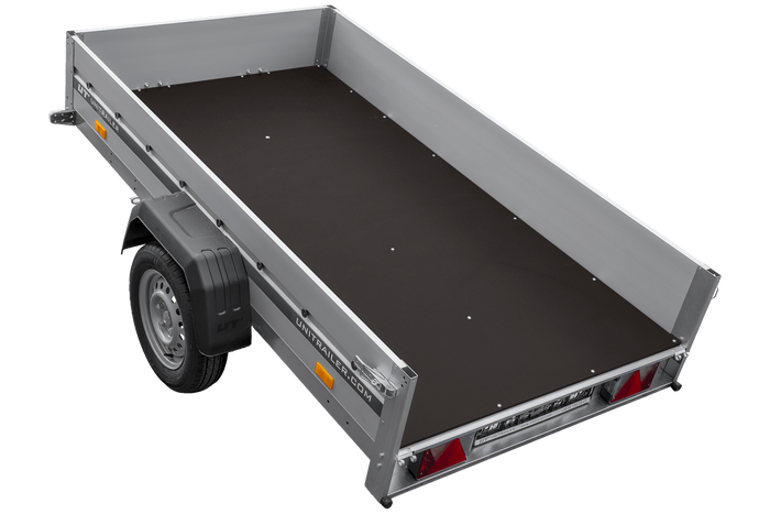 Aanhangwagen met aluminium zijwanden 230x125 Unitrailer Garden 230 KIPP ALU