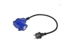 Adapter met Schuko-stekker voor CEE-haakse connector + Schuko-aansluiting Proplus 373528 kabel 40 cm