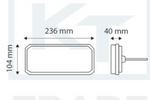 TT Technology TT.12555 LED-achterlichten, 5 functies links + rechts