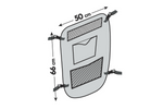 Hondenscheidingswand LAMP PET-4 barrière bevestigd aan de voorstoelen 50x66cm