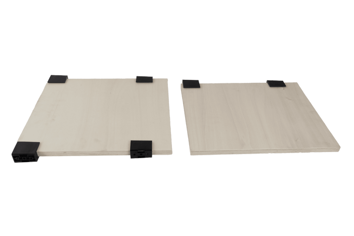 Set van twee planken voor de DAKEN ARKA 81209 gereedschapskist, vak 430x380mm en 430x340mm