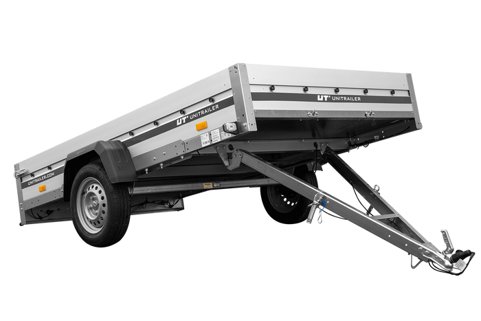 Aanhangwagen met aluminium zijwanden 264x150 Unitrailer Garden 265 KIPP ALU