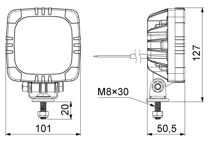 HORPOL LRD2679 15xLED 1000lm werklamp