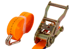 UNITRAILER 5m/25mm/1t oranje transportband met spaninrichting