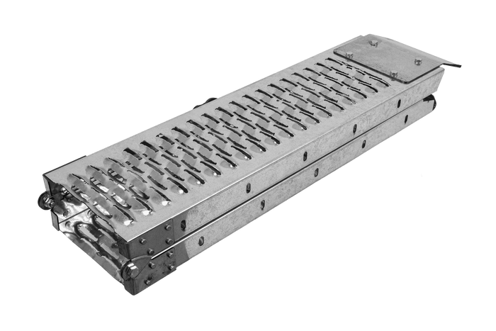 UNITRAILER ALR004 opklapbare stalen oprijplaat voor aanhanger, 170 cm, 227 kg