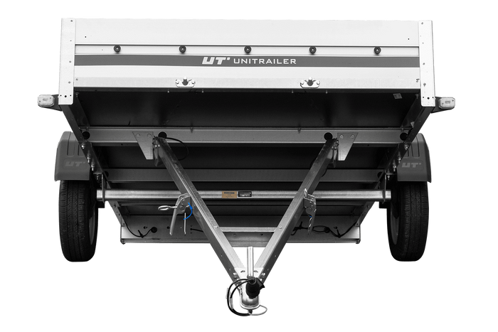 Aanhangwagen met aluminium zijwanden 264x150 Unitrailer Garden 265 KIPP ALU