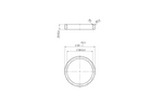 AL-KO 371372 dempingsring, dempingsrubber voor de schuif van de vrijloopinrichting, diameter 50 mm