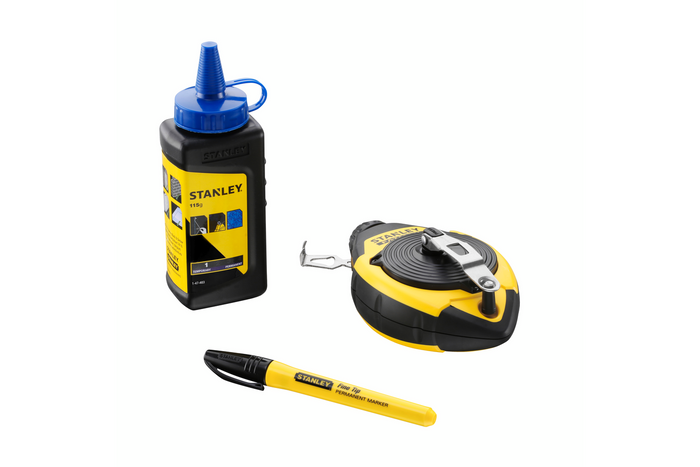 STANLEY FATMAX 0-47-681 slaglijnmolenkit snoer + krijt + markeerstift
