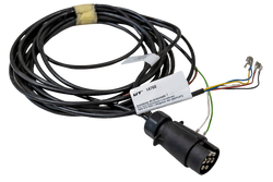 OUTLET MANTES elektrische installatie aanhangerkabelboom 4m 7-pins stekker 6.3 connectoren