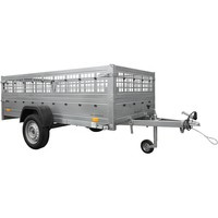 Enkelassige aanhanger 264x125 UNITRAILER GARDEN 264 KIPP met gaaswanden