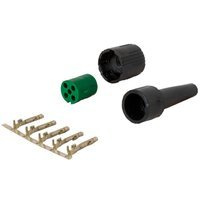 Mantes connector rechts 5 PINS bajonet - groen