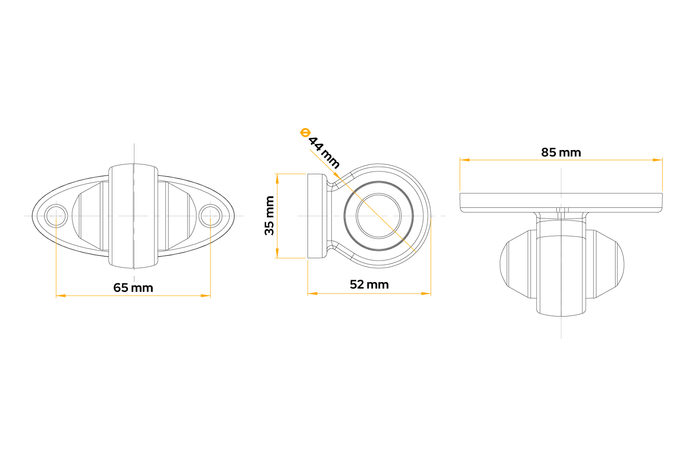 HORPOL LD 465 LED markeringslamp universeel