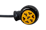Bajonetadapter 5-pins / haakse connector ASS2 7-pins ASPÖCK linkeradapter
