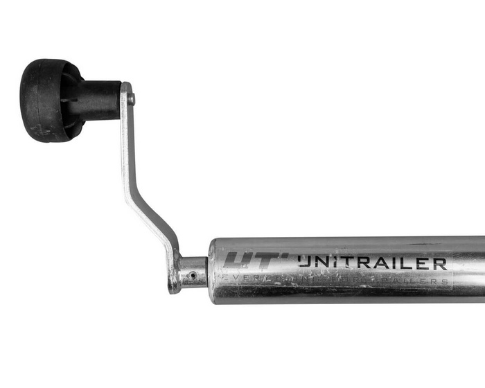 UNITRAILER krukhefsysteem met handgrepen voor het kantelen en lossen van een autotransporter van 1000 kg (500-865 mm).