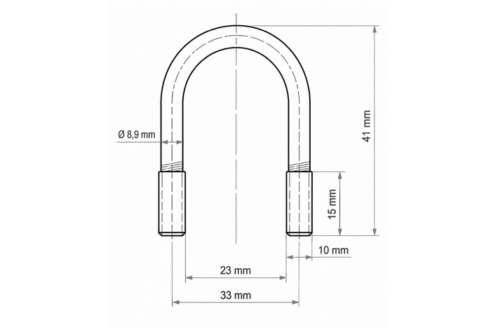 DROMET type B ovale klem M10 23×41mm