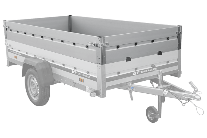 BIS aluminium zijwanden voor de UNITRAILER GARDEN 264 KIPP ALU en 264/2 KIPP ALU trailers