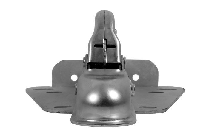 KNOTT K7.5-H+KZE7.5 kogelkoppeling voor een aanhanger van 750 kg met een V-vormige dissel.