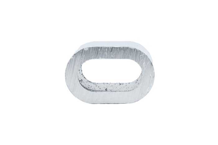 Aluminium connector voor touwen DROMET ZLA.6 bus voor 6mm touwen