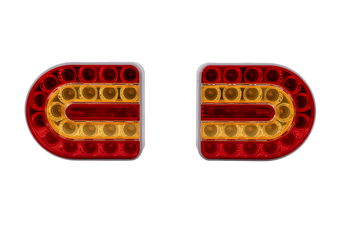 SPAREX CONNIX S.130977 LED achterlichten 4 functies links+rechts, draadloos, met magneet