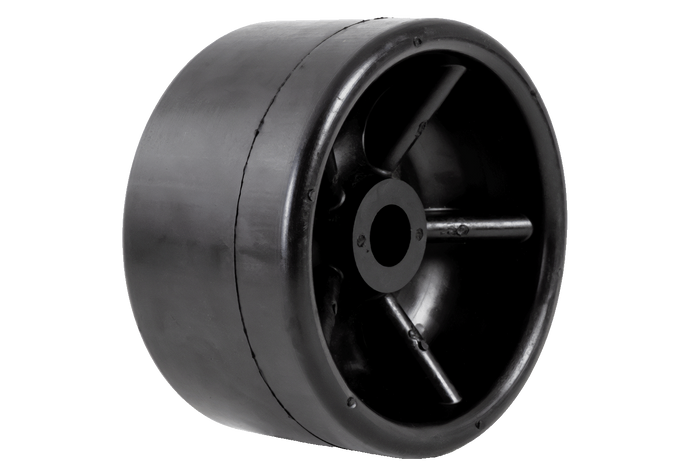 KNOTT kimrol, rubberen glijrol 67mm voor boottrailer