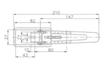 Zijkoppeling met sluiting UNITRAILER BV 10-1+BVG 10-B complete aanhanger zijsluiting