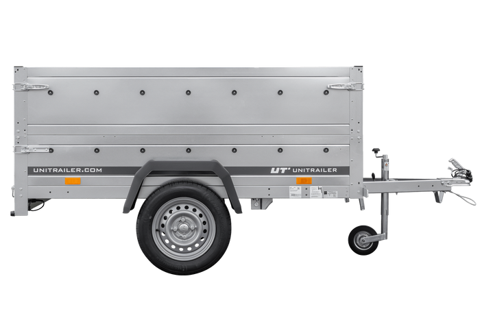 Tuinaanhanger 200 KIPP met steunwiel en BIS zijkanten