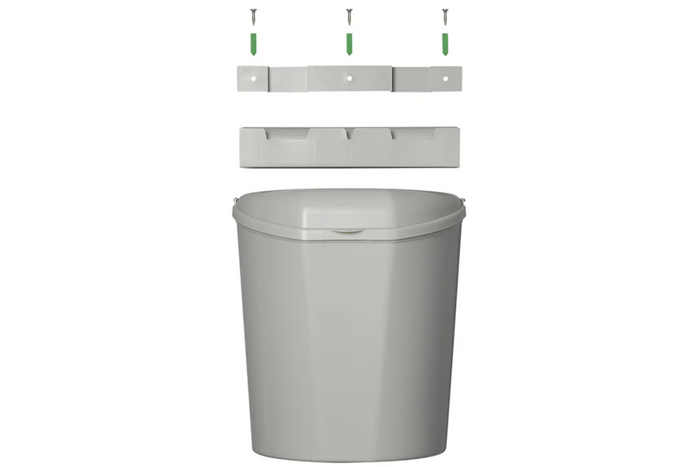 ProPlus 370402 afvalbak met deksel voor aanhangers en campers, 6 liter
