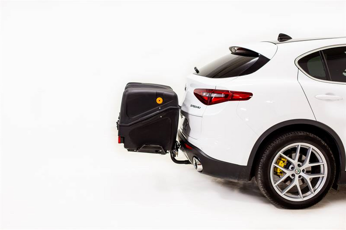 Towbox V1 Black Edition - bagagebox voor montage op de trekhaak