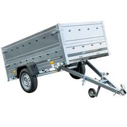 Aanhangwagen Unitrailer 230 x 125 Garden Trailer 230 met extra zijwanden en neuswiel 750 KG MTM