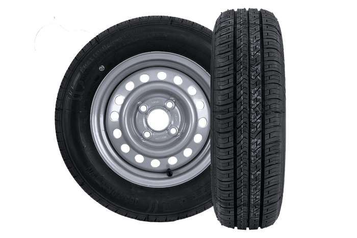 Set van twee wielen voor aanhangwagen KENDA TIRE 165/70 R13 79N KENDA RIM 4Jx13"H2 4x100 ET:30