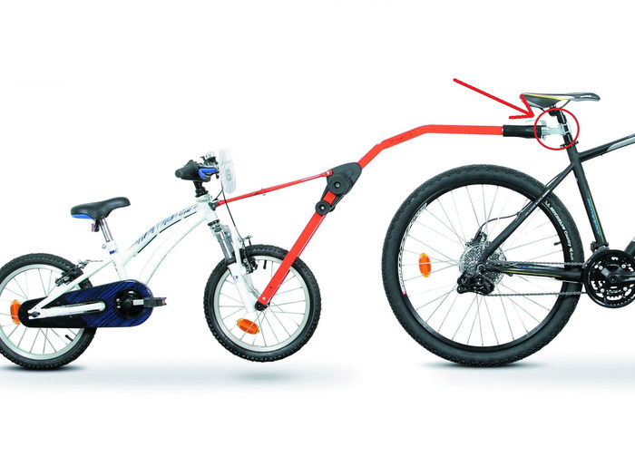 Adapter voor het bevestigen van een tweede fiets aan de TRAIL ANGEL fietsendrager.
