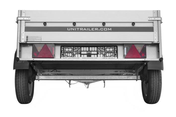Aanhangwagen met aluminium zijwanden 200x125 Unitrailer Garden 201 KIPP ALU